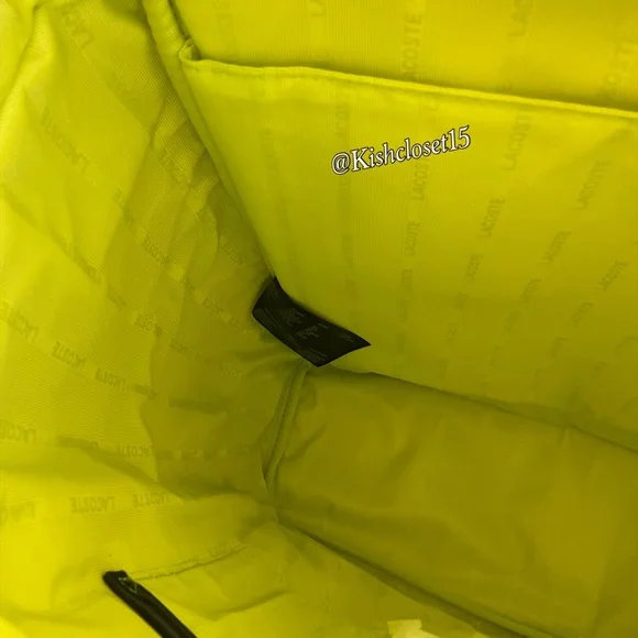 NWOT Lacoste Men's Altitude Genuine Cow Leather Flap Backpack - Picture 15 of 16